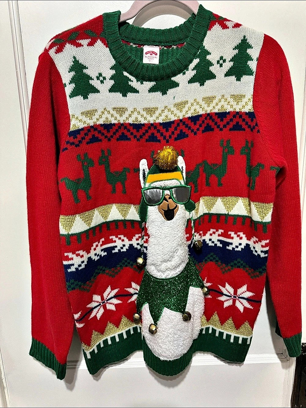 Holiday Time Llama Christmas Sweater